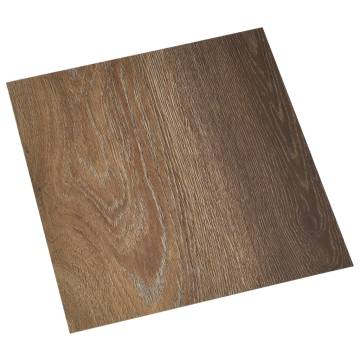 Self-Adhesive PVC Flooring Planks - 20 pcs Brown | HipoMarket