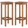 Bar Chairs 2 pcs Solid Acacia Wood Quantity in Package 2 