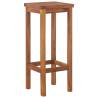 Bar Chairs 2 pcs Solid Acacia Wood - Stylish & Durable