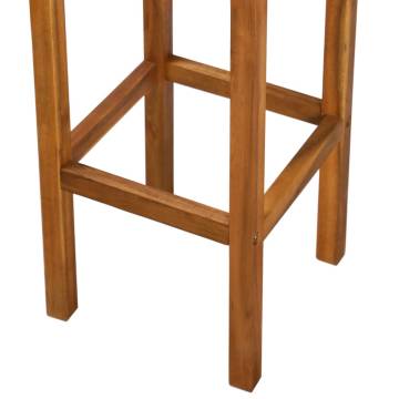 Bar Chairs 2 pcs Solid Acacia Wood - Stylish & Durable