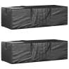 Garden Cushion Storage Bags - 2 pcs Black | Hipomarket UK