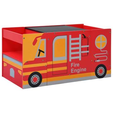 3 Piece Kids Fire Truck Chair Table Set - Fun & Functional