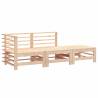 3 Piece Garden Lounge Set - Solid Wood Pine | Hipomarket