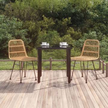 3 Piece Garden Dining Set | Durable Poly Rattan Furniture