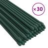 30 pcs Green Steel Garden Plant Stakes - 60 cm Support