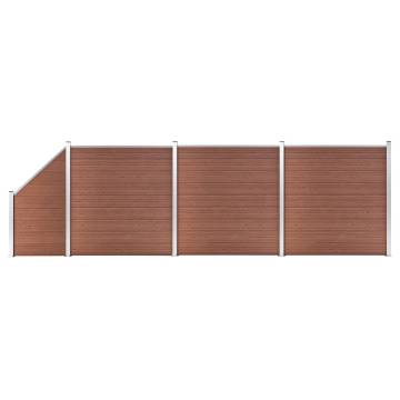 WPC Fence Set 3 Square + 1 Slanted - Durable & Stylish Privacy