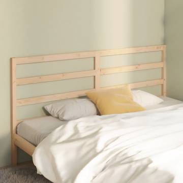 Stylish Solid Wood Pine Bed Headboard - 206x4x100 cm