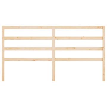 Stylish Solid Wood Pine Bed Headboard - 206x4x100 cm