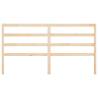 Stylish Solid Wood Pine Bed Headboard - 206x4x100 cm