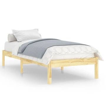 Solid Wood Bed Frame 90x190 cm - Modern & Sturdy