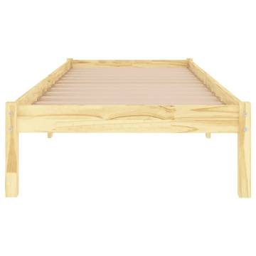 Solid Wood Bed Frame 90x190 cm - Modern & Sturdy