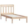 Solid Wood Bed Frame 90x190 cm - Elegant & Sturdy Design