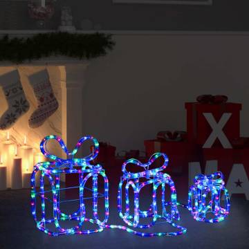 Sparkling Christmas Gift Boxes with 180 LEDs for Indoor & Outdoor