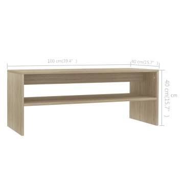 Sonoma Oak Coffee Table - Stylish & Functional 100x40x40 cm