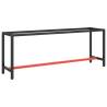 Work Bench Frame Matte Black and Matte Red 210x50x79 cm Metal Size 210 x 50 x 79 cm Quantity in Package 1 Model with 1 bar Number of 