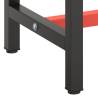 Heavy Duty Work Bench Frame - Matte Black & Red | 210x50x79 cm