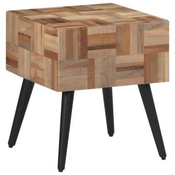 Stylish Side Table 40x40x45 cm Solid Reclaimed Teak