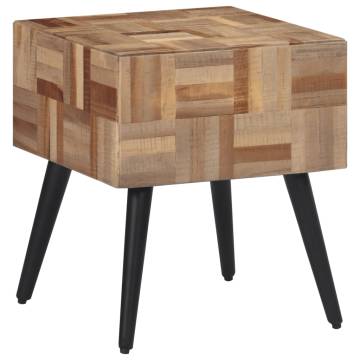 Stylish Side Table 40x40x45 cm Solid Reclaimed Teak