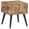 Stylish Side Table 40x40x45 cm Solid Reclaimed Teak