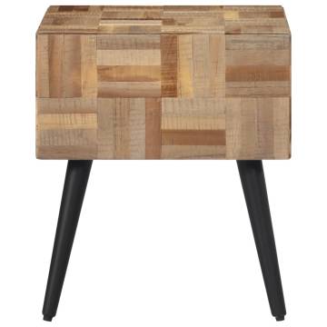 Stylish Side Table 40x40x45 cm Solid Reclaimed Teak