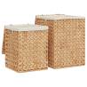 Laundry Baskets 2 pcs Water Hyacinth | Rustic Charm