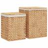 Laundry Baskets 2 pcs Water Hyacinth | Rustic Charm