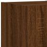 3 Piece TV Wall Cabinets with LED Lights - Brown Oak | HipoMarket