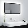 LED Bathroom Mirror Black 80x8.5x37 cm - Stylish & Functional