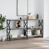 Console Table Grey Sonoma 200x28x80.5 cm Engineered Wood Colour grey sonoma Quantity in Package 1 Length 200 cm 