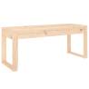 Solid Wood Pine Garden Bench - 110x38x45 cm | Hipo Market