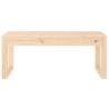 Solid Wood Pine Garden Bench - 110x38x45 cm | Hipo Market