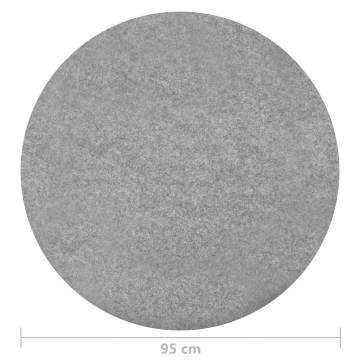 Artificial Grass with Studs - Dia.95 cm Grey Round | HipoMarket