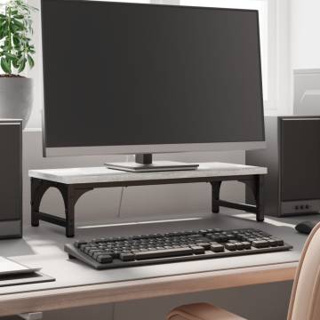 Monitor Stand Grey Sonoma - Ergonomic Design & Storage