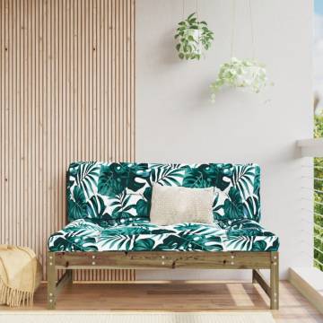 Garden Middle Sofa - 120x80 cm Impregnated Pine Wood