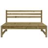 Garden Middle Sofa - 120x80 cm Impregnated Pine Wood