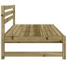 Garden Middle Sofa - 120x80 cm Impregnated Pine Wood