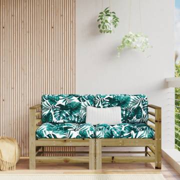 Garden Corner Sofas - 2 pcs Impregnated Wood Pine