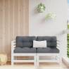 Garden Corner Sofas 2 pcs White Solid Wood Pine Colour white pine Quantity in Package 1 Model corner sofa (2 pcs) 