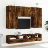 TV Wall Cabinet Smoked Oak | 100x30x30 cm | Hipomarket