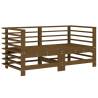 6 Piece Wooden Garden Lounge Set - Honey Brown Pine