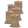 Jute Sacks 5 pcs 60x105 cm 100% Jute 340 gsm Size 60 x 105 cm Quantity in Package 5 