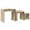 Nesting Coffee Tables 3 pcs - Sonoma Oak Engineered Wood