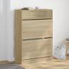 Shoe Cabinet with 2 Flip-Drawers Sonoma Oak 80x34x116 cm Colour sonoma oak Quantity in Package 1 Width 80 cm Number of 