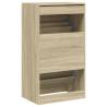 Shoe Cabinet with 2 Flip-Drawers - Sonoma Oak | Hipomarket