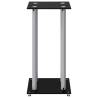 Speaker Stands 2 pcs Black&Silver - Durable Glass Design