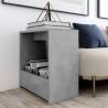 Side Table Concrete Grey 50x26x50 cm Engineered Wood Colour concrete grey Quantity in Package 1 