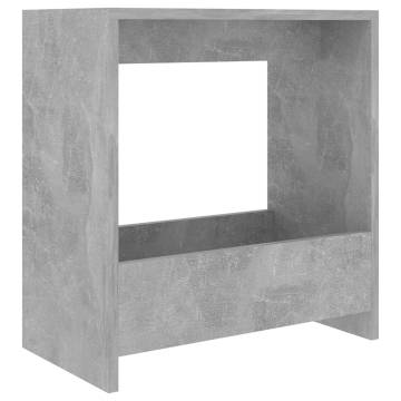 Trendy Concrete Grey Side Table - 50x26x50 cm