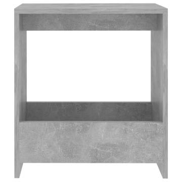 Trendy Concrete Grey Side Table - 50x26x50 cm