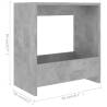 Trendy Concrete Grey Side Table - 50x26x50 cm