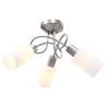 Ceiling Lamp with Ceramic Shades for 3 E14 Bulbs White Cone Quantity in Package 1 Bulb Quantity cone Shape 